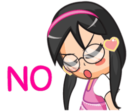 NooJuJi - Glasses Girl are So Cute (ENG) sticker #10266235