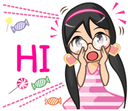 NooJuJi - Glasses Girl are So Cute (ENG) sticker #10266238