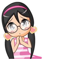 NooJuJi - Glasses Girl are So Cute (ENG) sticker #10266240