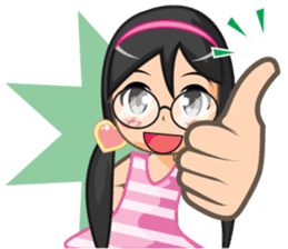 NooJuJi - Glasses Girl are So Cute (ENG) sticker #10266241