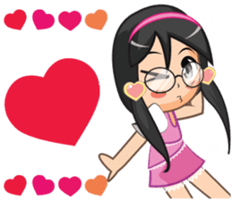 NooJuJi - Glasses Girl are So Cute (ENG) sticker #10266242