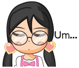 NooJuJi - Glasses Girl are So Cute (ENG) sticker #10266250