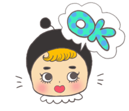 Sticker of the bee sticker #10266256