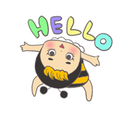 Sticker of the bee sticker #10266260