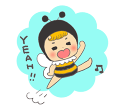 Sticker of the bee sticker #10266268