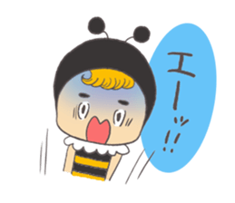 Sticker of the bee sticker #10266271