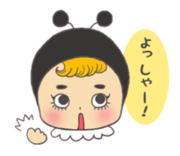 Sticker of the bee sticker #10266283