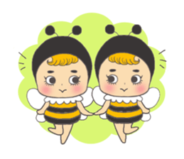 Sticker of the bee sticker #10266284