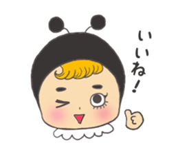 Sticker of the bee sticker #10266290