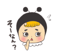Sticker of the bee sticker #10266292