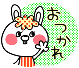Colorful rabbit and cat sticker #10267102