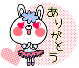 Colorful rabbit and cat sticker #10267104