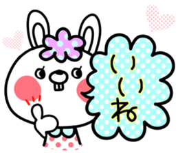 Colorful rabbit and cat sticker #10267112