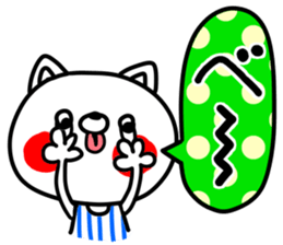 Colorful rabbit and cat sticker #10267120