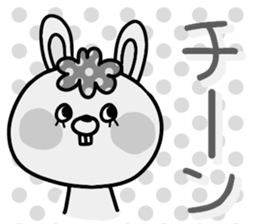 Colorful rabbit and cat sticker #10267122