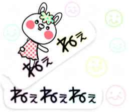 Colorful rabbit and cat sticker #10267132