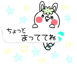 Colorful rabbit and cat sticker #10267133