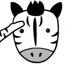 I am Zebra sticker #10267339
