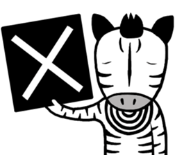 I am Zebra sticker #10267360