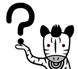 I am Zebra sticker #10267365