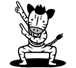 I am Zebra sticker #10267366