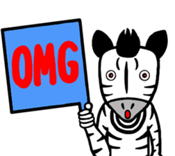 I am Zebra sticker #10267367