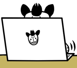 I am Zebra sticker #10267370