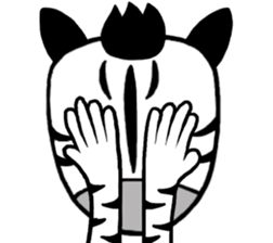 I am Zebra sticker #10267374