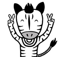 I am Zebra sticker #10267375