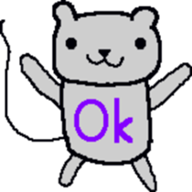 Bear mouse (English) sticker #10267537