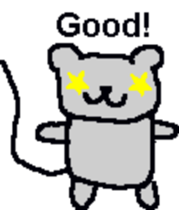 Bear mouse (English) sticker #10267539