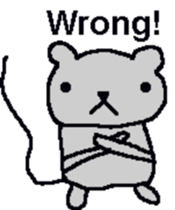 Bear mouse (English) sticker #10267541