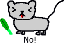 Bear mouse (English) sticker #10267543