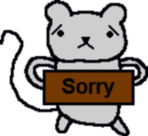 Bear mouse (English) sticker #10267546