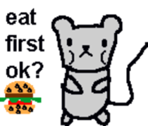 Bear mouse (English) sticker #10267547