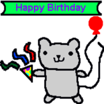 Bear mouse (English) sticker #10267548