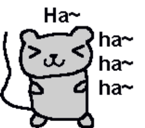 Bear mouse (English) sticker #10267549