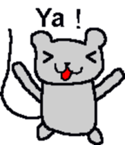 Bear mouse (English) sticker #10267550