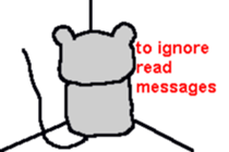 Bear mouse (English) sticker #10267551