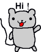 Bear mouse (English) sticker #10267552
