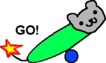 Bear mouse (English) sticker #10267553