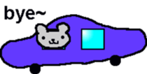 Bear mouse (English) sticker #10267554
