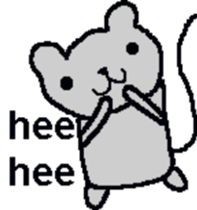 Bear mouse (English) sticker #10267558