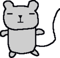 Bear mouse (English) sticker #10267560