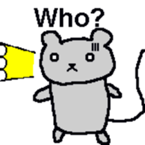 Bear mouse (English) sticker #10267561