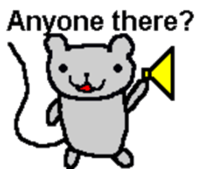 Bear mouse (English) sticker #10267563