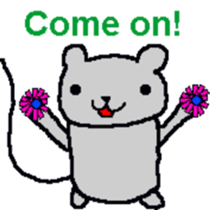 Bear mouse (English) sticker #10267566