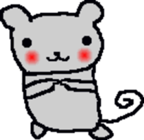 Bear mouse (English) sticker #10267569