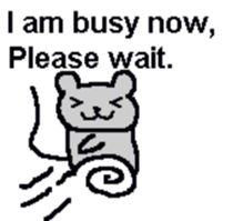 Bear mouse (English) sticker #10267571
