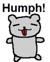 Bear mouse (English) sticker #10267572